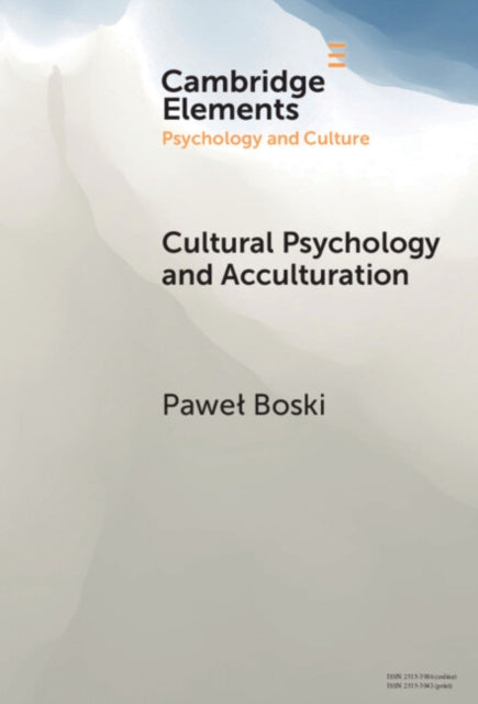 Book cover of: Cultural Psychology and Acculturation. By: Pawe Boski