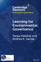Book cover of: Learning for Environmental Governance. By: Andrea K. Gerlak