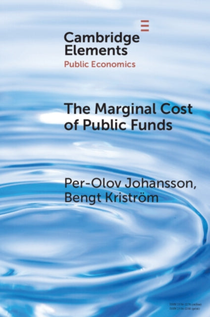 Book cover of: Marginal Cost of Public Funds