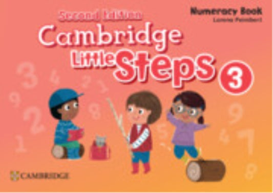 Book cover of: Cambridge Little Steps Level 3 Numeracy Book. By: Lorena Peimbert