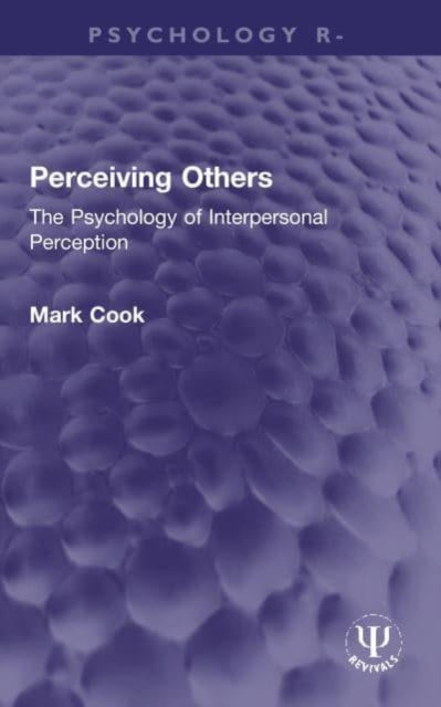 Book cover of: Perceiving Others. By: Mark Cook