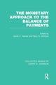 Book cover of: Monetary Approach to the Balance of Payments. By: Jacob A. Frenkel