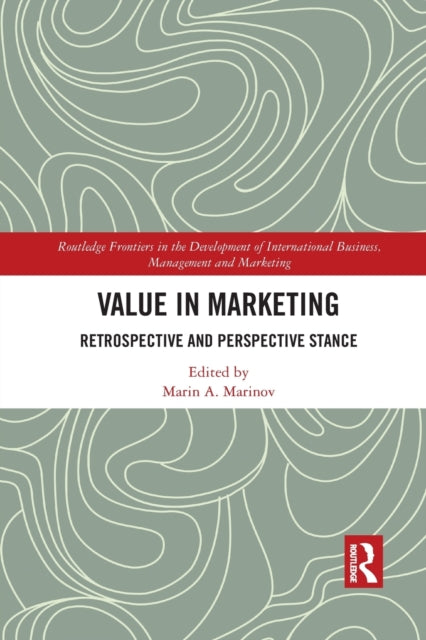 Book cover of: Value in Marketing. By: Marin A. Marinov