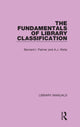 Book cover of: Fundamentals of Library Classification. By: Bernard I. Palmer