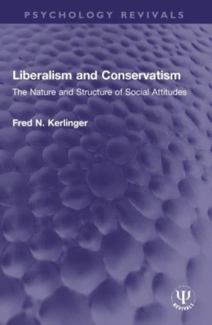 Book cover of: Liberalism and Conservatism. By: Fred N. Kerlinger