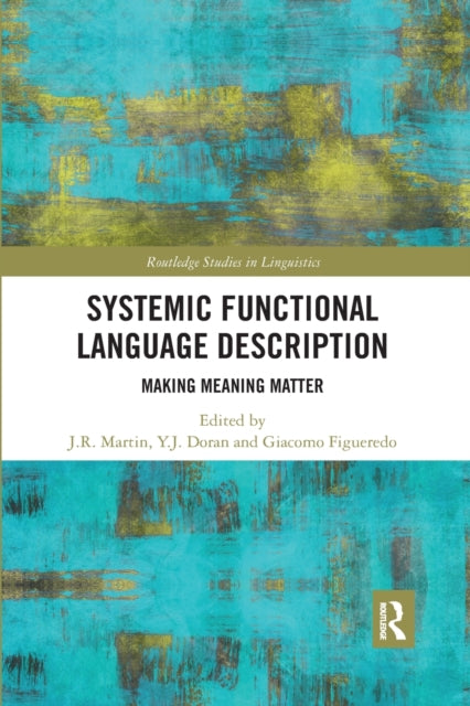 Book cover of: Systemic Functional Language Description. By: J. R. Martin
