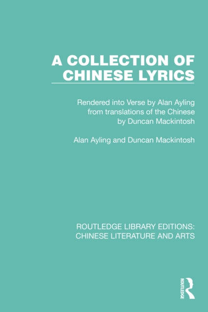 Book cover of: Collection of Chinese Lyrics