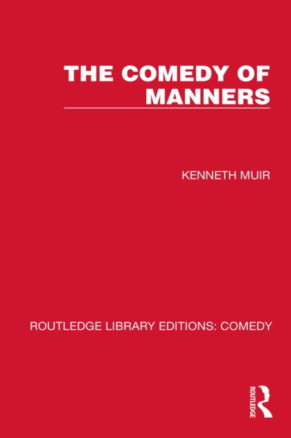 Book cover of: Comedy of Manners