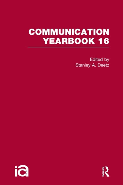 Book cover of: Communication Yearbook 16