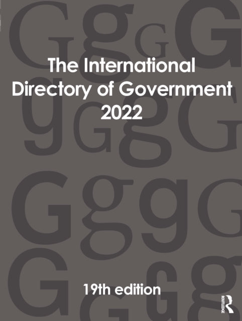 Book cover of: International Directory of Government 2022. By: Europa Publications