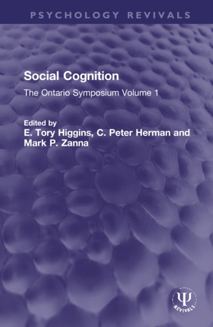 Book cover of: Social Cognition. By: E. Tory Higgins