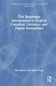 Book cover of: Routledge Introduction to English Canadian Literature and Digital Humanities. By: Paul Barrett