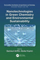 Book cover of: Nanotechnologies in Green Chemistry and Environmental Sustainability. By: Samsul Ariffin Abdul Karim