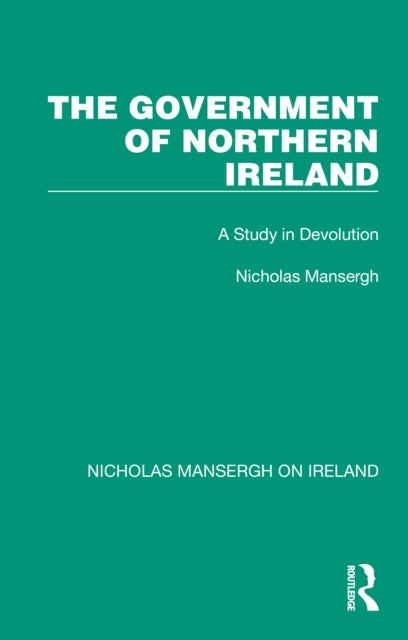 Book cover of: Government of Northern Ireland