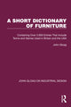 Book cover of: Short Dictionary of Furniture. By: John Gloag