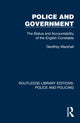 Book cover of: Police and Government. By: Geoffrey Marshall