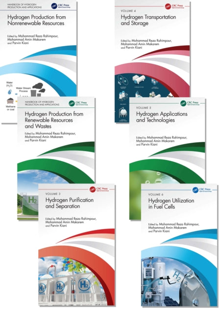 Book cover of: Handbook of Hydrogen Production and Applications, Six-Volume Set