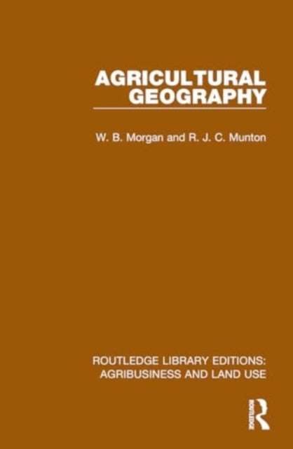 Book cover of: Agricultural Geography