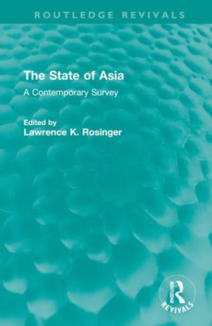 Book cover of: State of Asia. By: Lawrence K. Rosinger