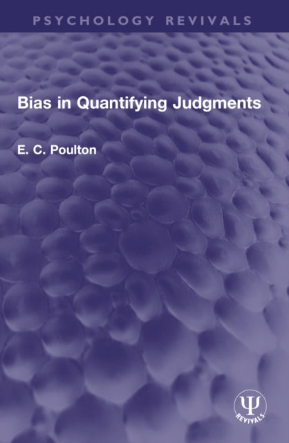 Book cover of: Bias in Quantifying Judgments