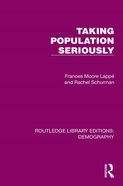 Book cover of: Taking Population Seriously