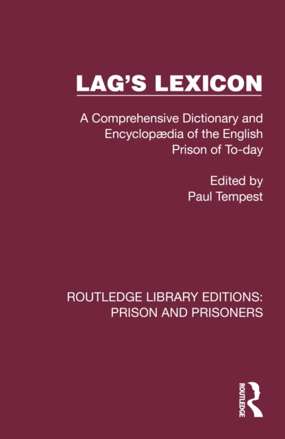 Book cover of: Lag's Lexicon. By: Paul Tempest