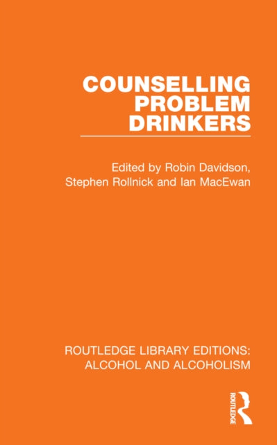 Book cover of: Counselling Problem Drinkers. By: Robin Davidson