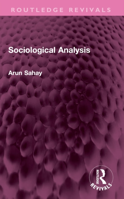 Book cover of: Sociological Analysis