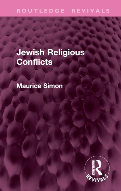 Book cover of: Jewish Religious Conflicts