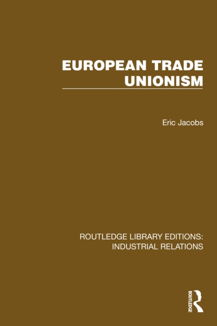 Book cover of: European Trade Unionism