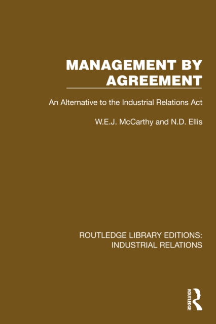 Book cover of: Management by Agreement
