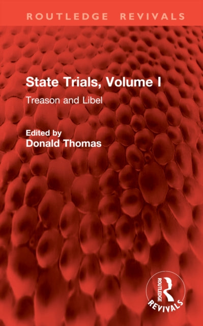 Book cover of: State Trials, Volume I. By: Donald Thomas