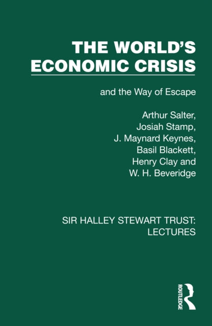 Book cover of: World's Economic Crisis. By: Arthur Salter