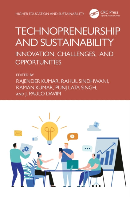 Book cover of: Technopreneurship and Sustainability. By: Rajender Kumar