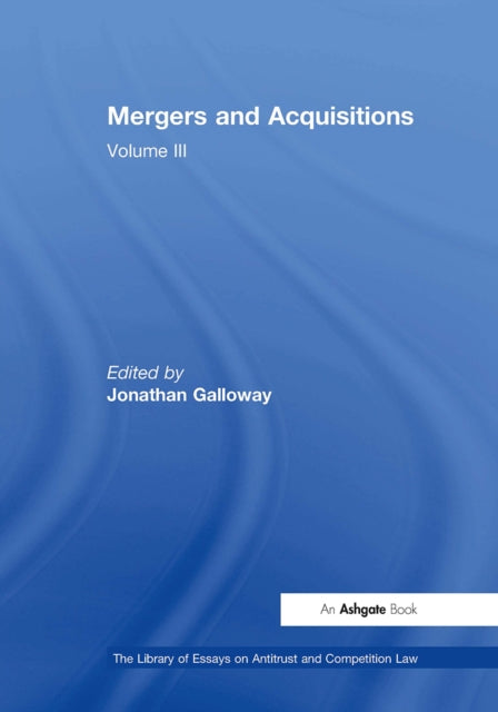 Book cover of: Mergers and Acquisitions. By: Jonathan Galloway