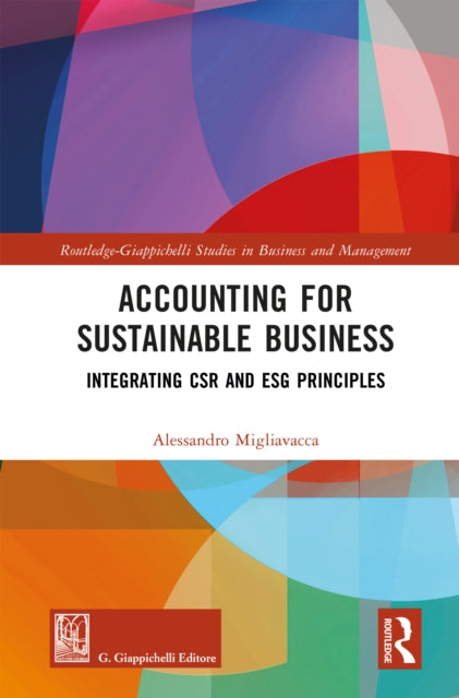 Book cover of: Accounting for Sustainable Business. By: Alessandro Migliavacca