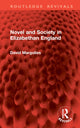 Book cover of: Novel and Society in Elizabethan England. By: David Margolies