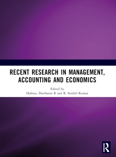 Book cover of: Recent Research in Management, Accounting and Economics (RRMAE). By: Hafinaz