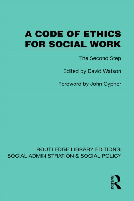 Book cover of: Code of Ethics for Social Work