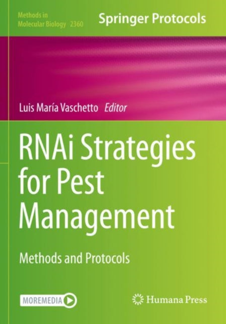 Book cover of: RNAi Strategies for Pest Management. By: Luis María Vaschetto