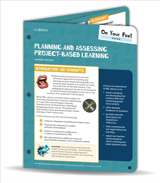 Book cover of: On-Your-Feet Guide: Planning and Assessing Project-Based Learning. By: Jennifer R. Pieratt