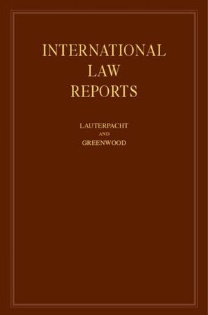 International Law Reports: Volume 149