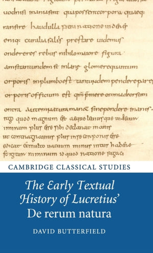 Early Textual History of Lucretius' De rerum natura