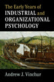 Book cover of: Early Years of Industrial and Organizational Psychology. By: Andrew J. Vinchur