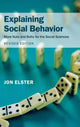 Book cover of: Explaining Social Behavior. By: Jon Elster