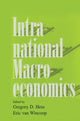Book cover of: Intranational Macroeconomics. By: Gregory D. Hess