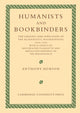 Book cover of: Humanists and Bookbinders. By: Anthony Hobson