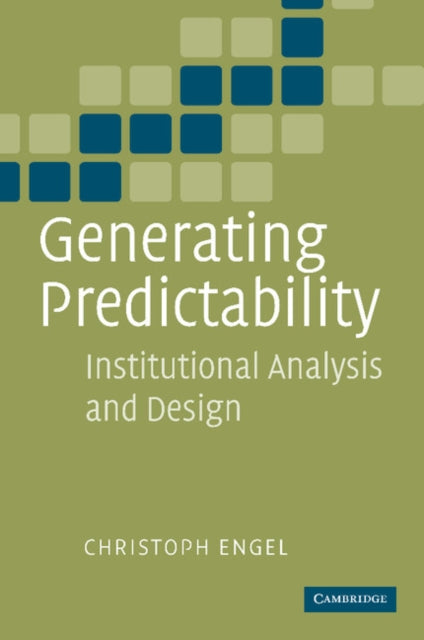 Book cover of: Generating Predictability. By: Christoph Engel