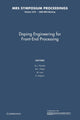 Book cover of: Doping Engineering for Front-End Processing: Volume 1070. By: B. J. Pawlak