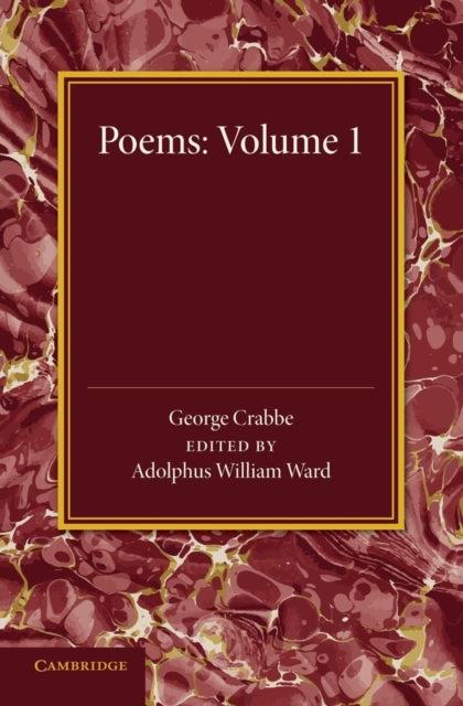 Book cover of: Poems: Volume 1. By: George Crabbe